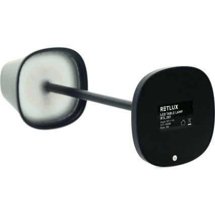 LED Bordlampe dæmpbar og genopladelig LED/3W/1800 mAh mørkeblå