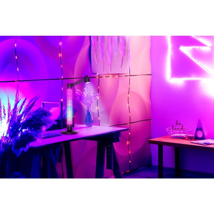 LED bordlampe m. RGBW-farver dæmpbar LED/10W/5V 2700-6000K Wi-Fi Tuya + fjernbetjening