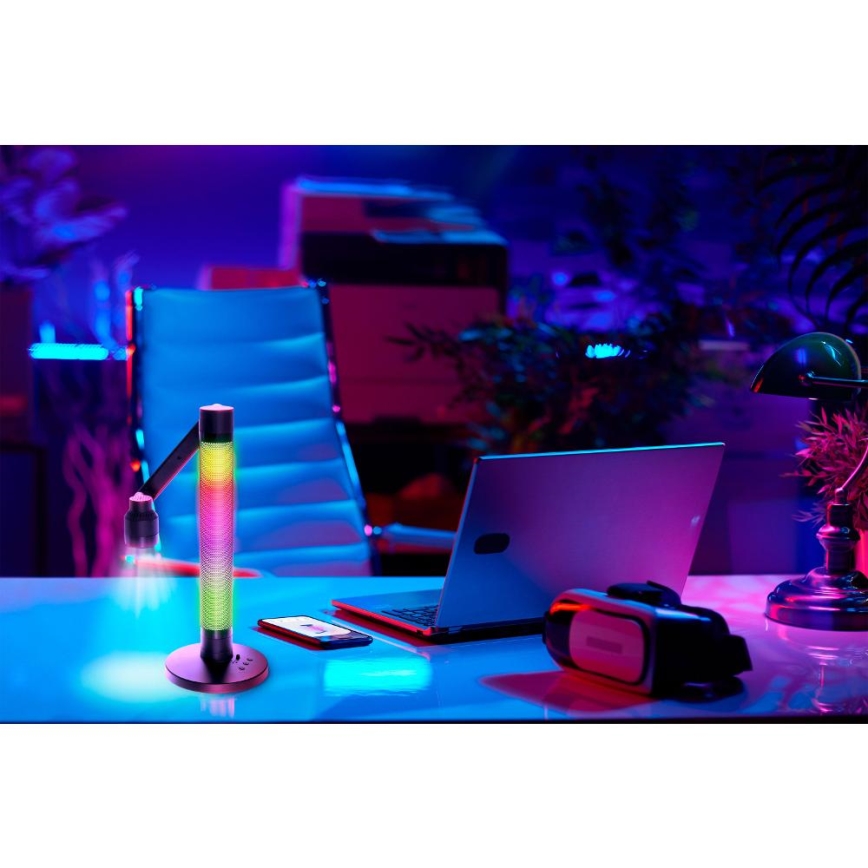 LED bordlampe m. RGBW-farver dæmpbar LED/10W/5V 2700-6000K Wi-Fi Tuya + fjernbetjening