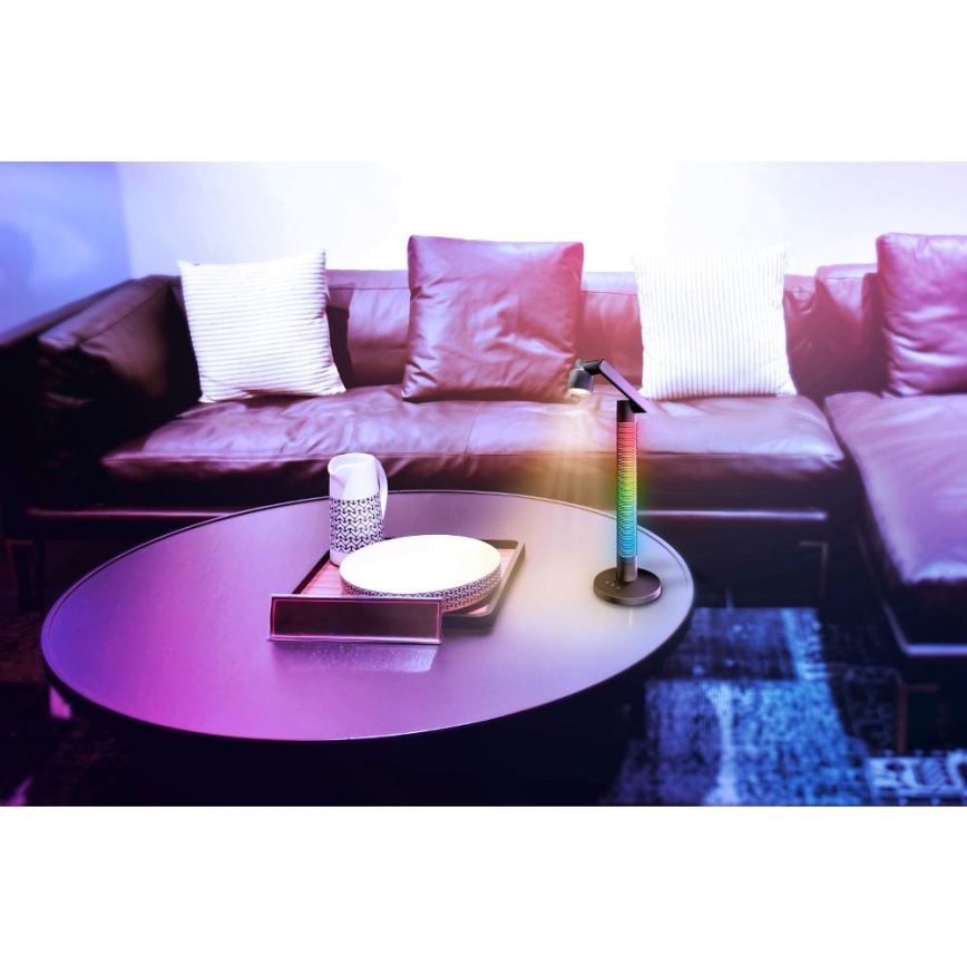 LED bordlampe m. RGBW-farver dæmpbar LED/10W/5V 2700-6000K Wi-Fi Tuya + fjernbetjening