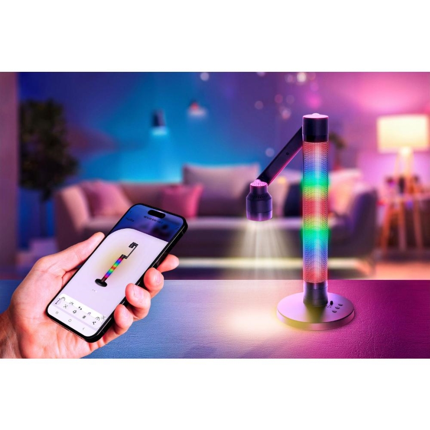 LED bordlampe m. RGBW-farver dæmpbar LED/10W/5V 2700-6000K Wi-Fi Tuya + fjernbetjening
