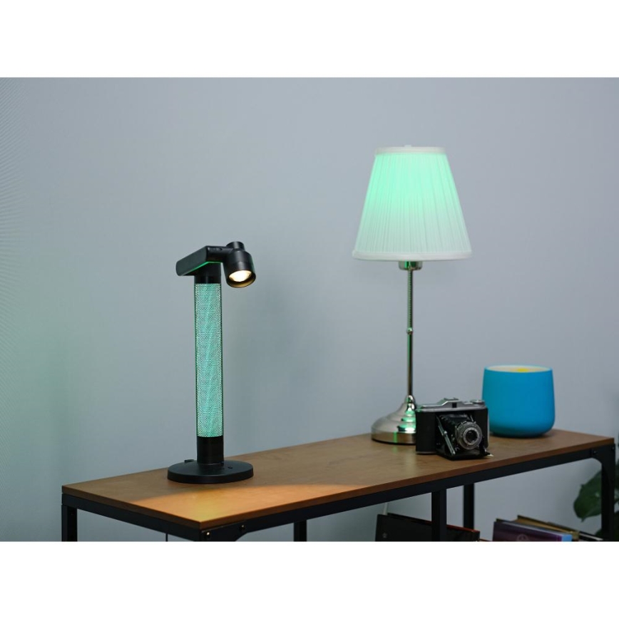 LED bordlampe m. RGBW-farver dæmpbar LED/10W/5V 2700-6000K Wi-Fi Tuya + fjernbetjening