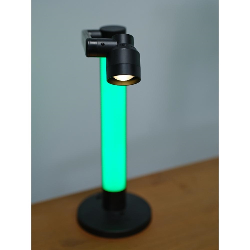 LED bordlampe m. RGBW-farver dæmpbar LED/10W/5V 2700-6000K Wi-Fi Tuya + fjernbetjening