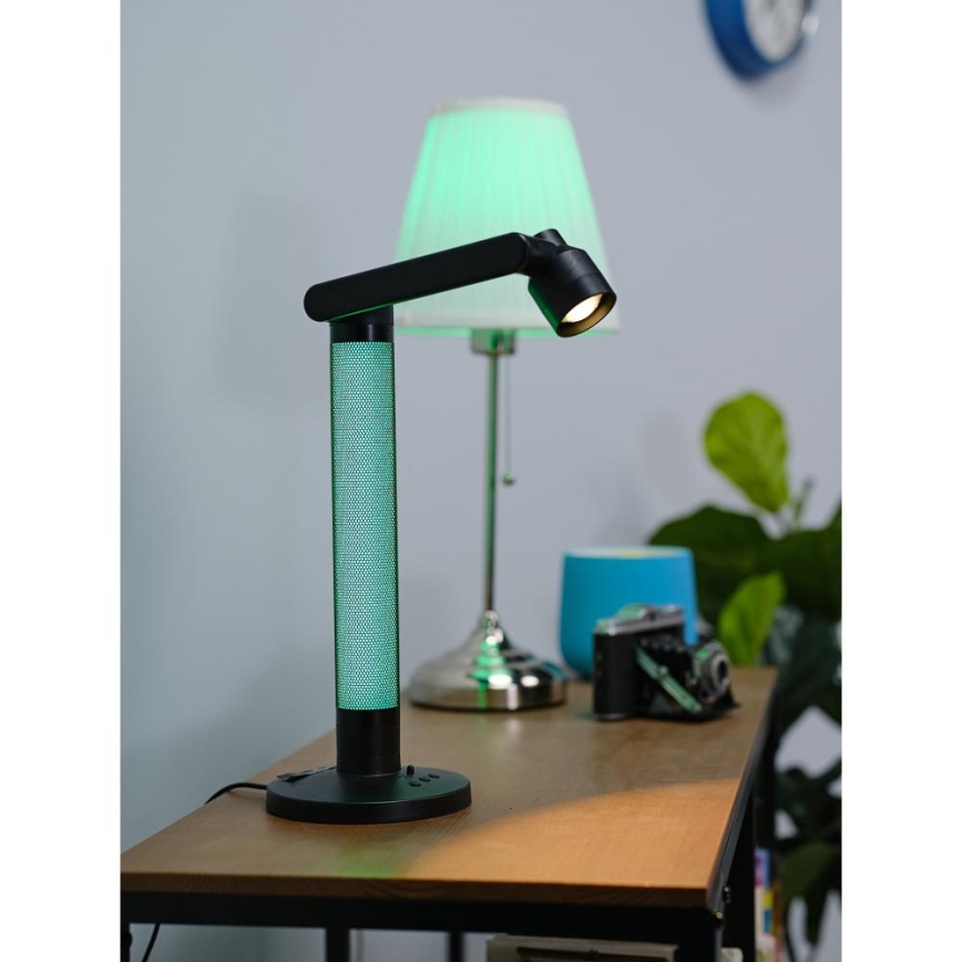 LED bordlampe m. RGBW-farver dæmpbar LED/10W/5V 2700-6000K Wi-Fi Tuya + fjernbetjening