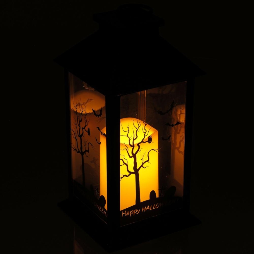 LED Dekoration HALLOWEEN LED/3xAAA/varm hvid lanterne