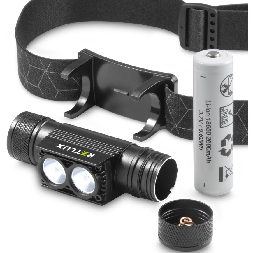 LED Dæmpbar genopladelig aluminum pandelampe LED/2600 mAh IP65