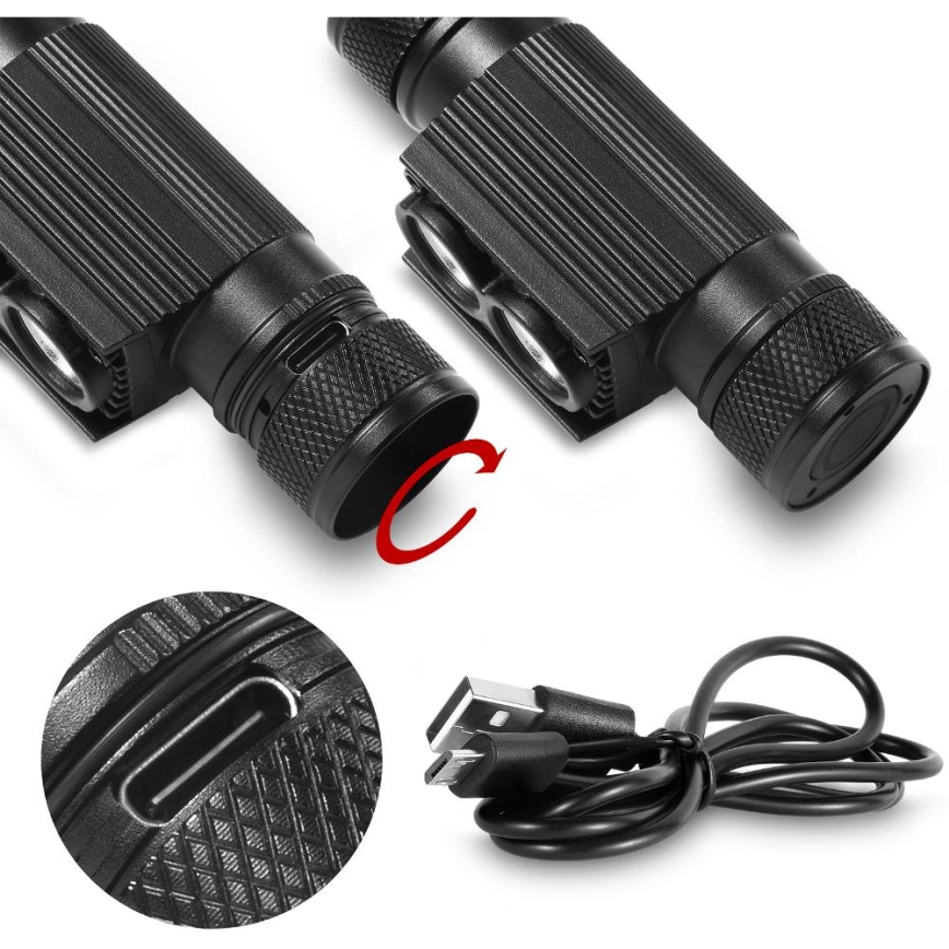 LED Dæmpbar genopladelig aluminum pandelampe LED/2600 mAh IP65