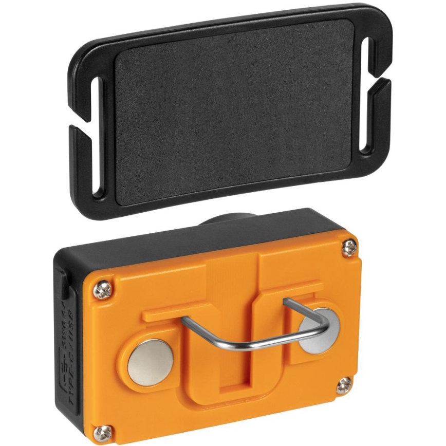 Genopladelig LED-pandelampe med sensor og powerbankfunktion (1200 mAh), IP44, sort