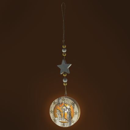 LED juledekoration 1xLED/2xCR2032 varm hvid