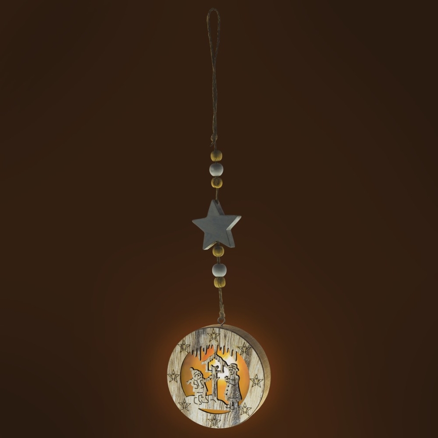 LED juledekoration 1xLED/2xCR2032 varm hvid