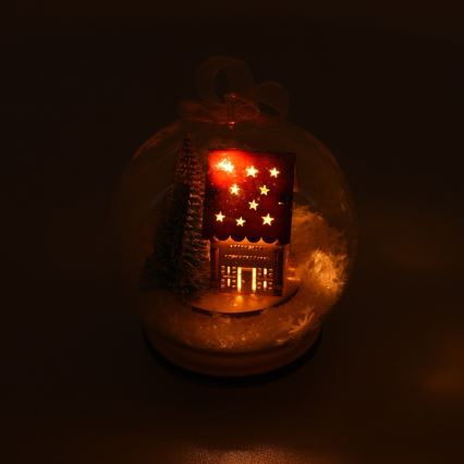 LED juledekoration 1xLED/3xLR44 varm hvid