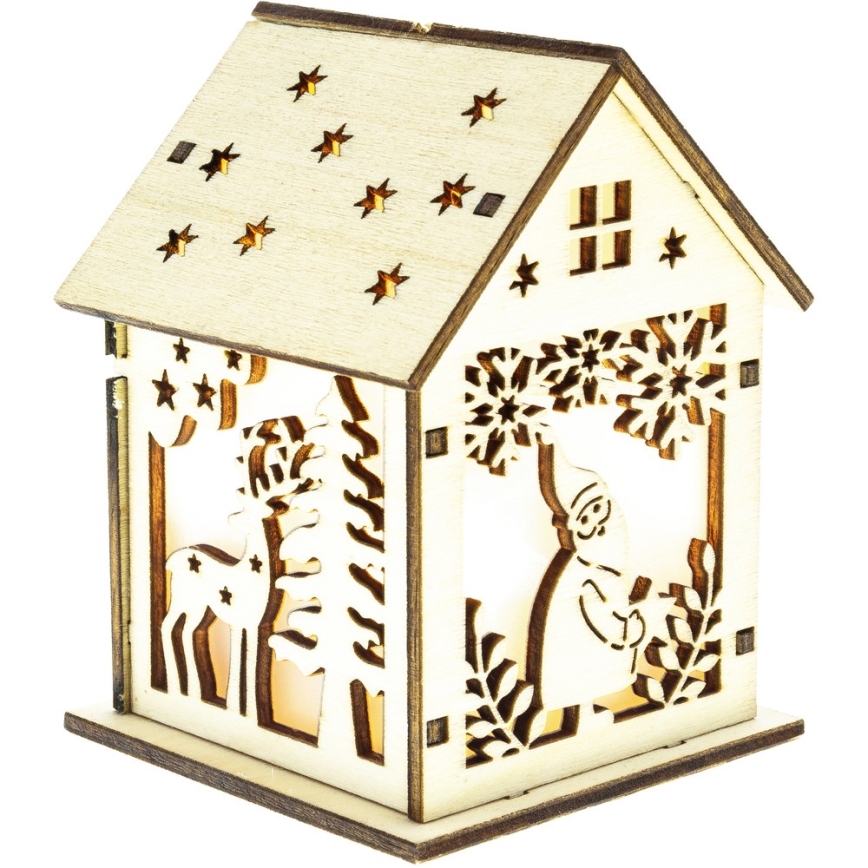 LED-juledekoration, 2x LR44, varm hvid