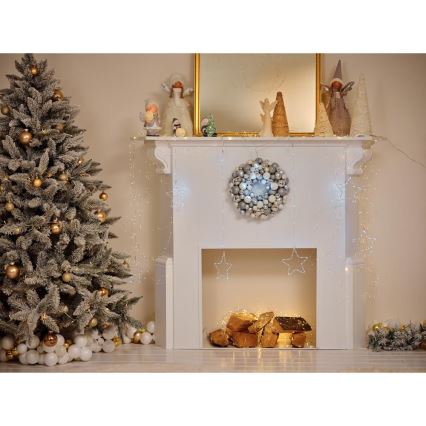 LED juledekoration LED/2xLR44/varm hvid snemand med et træ