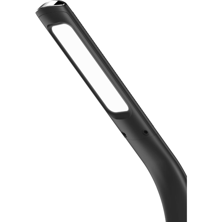 LED bordlampe m. trådløs opladning dæmpbar Qi 5W og display LED/6W/230V 3000/4000/6000K sort