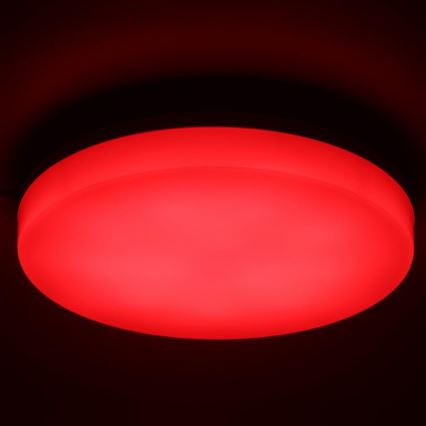 LED loftlampe m. RGBW-farver til badeværelse dæmpbar LED/20W/230V Wi-Fi IP44 hvid