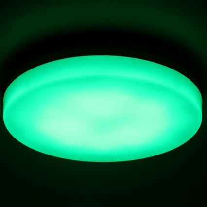 LED loftlampe m. RGBW-farver til badeværelse dæmpbar LED/20W/230V Wi-Fi IP44 hvid