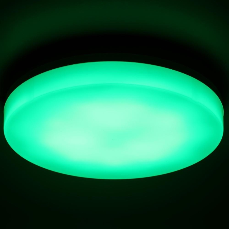 LED loftlampe m. RGBW-farver til badeværelse dæmpbar LED/20W/230V Wi-Fi IP44 hvid