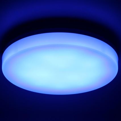 LED loftlampe m. RGBW-farver til badeværelse dæmpbar LED/20W/230V Wi-Fi IP44 hvid