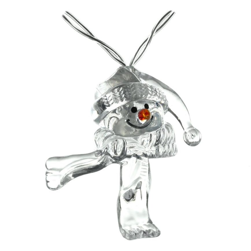 LED lyskæde 10xLED/2xAA/varm hvid 1,65m snemænd