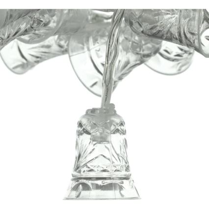 LED-lyskæde 20xLED/3xAA/varm hvid 2,2m små klokker