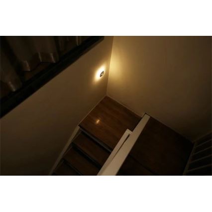 LED natlampe med sensor LED/0,45W/3xAAA 3000K hvid