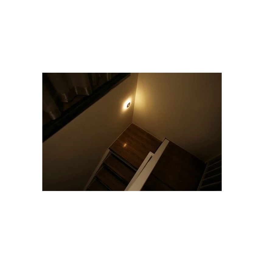 LED natlampe med sensor LED/0,45W/3xAAA 3000K hvid