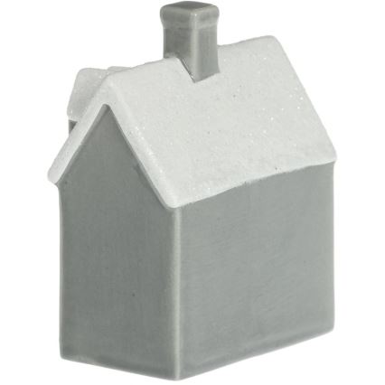 LED porcelænsdekoration LED/2xLR44/varm hvidt hus grå