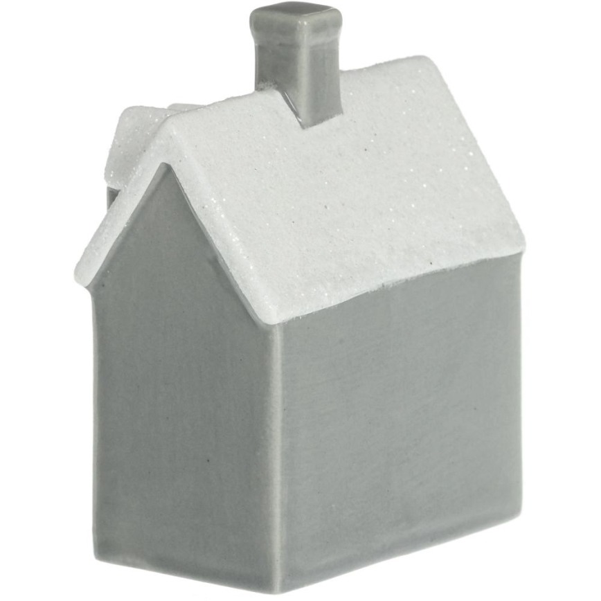 LED porcelænsdekoration LED/2xLR44/varm hvidt hus grå