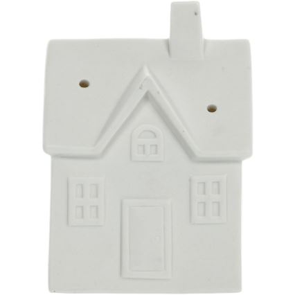 LED porcelænsdekoration LED/3xLR44/varm hvid hus hvid