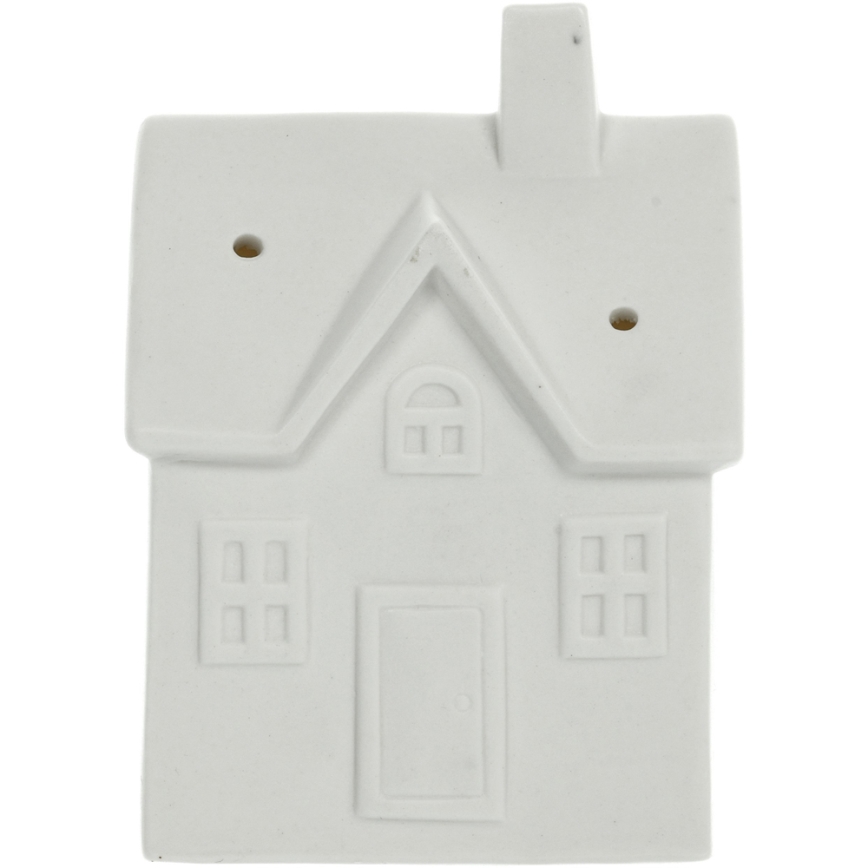LED porcelænsdekoration LED/3xLR44/varm hvid hus hvid