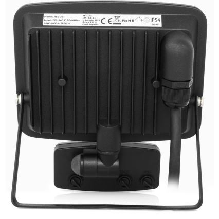 LED projektør uden ramme med sensor LED/20W/230V 4000K IP65