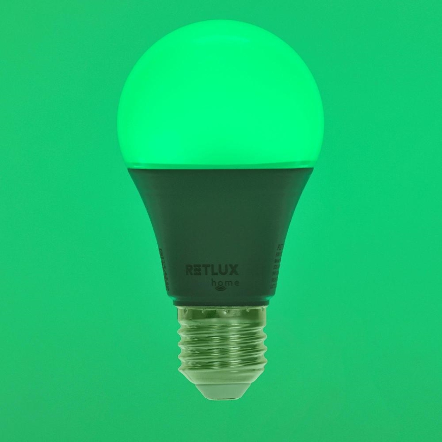LED-pære med RGBW-farver dæmpbar A60 E27/9W/230V 2700-6500K Wi-Fi Tuya