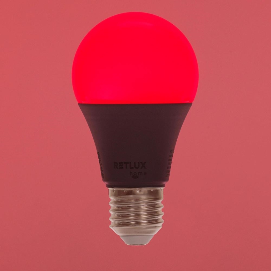 LED-pære med RGBW-farver dæmpbar A60 E27/9W/230V 2700-6500K Wi-Fi Tuya