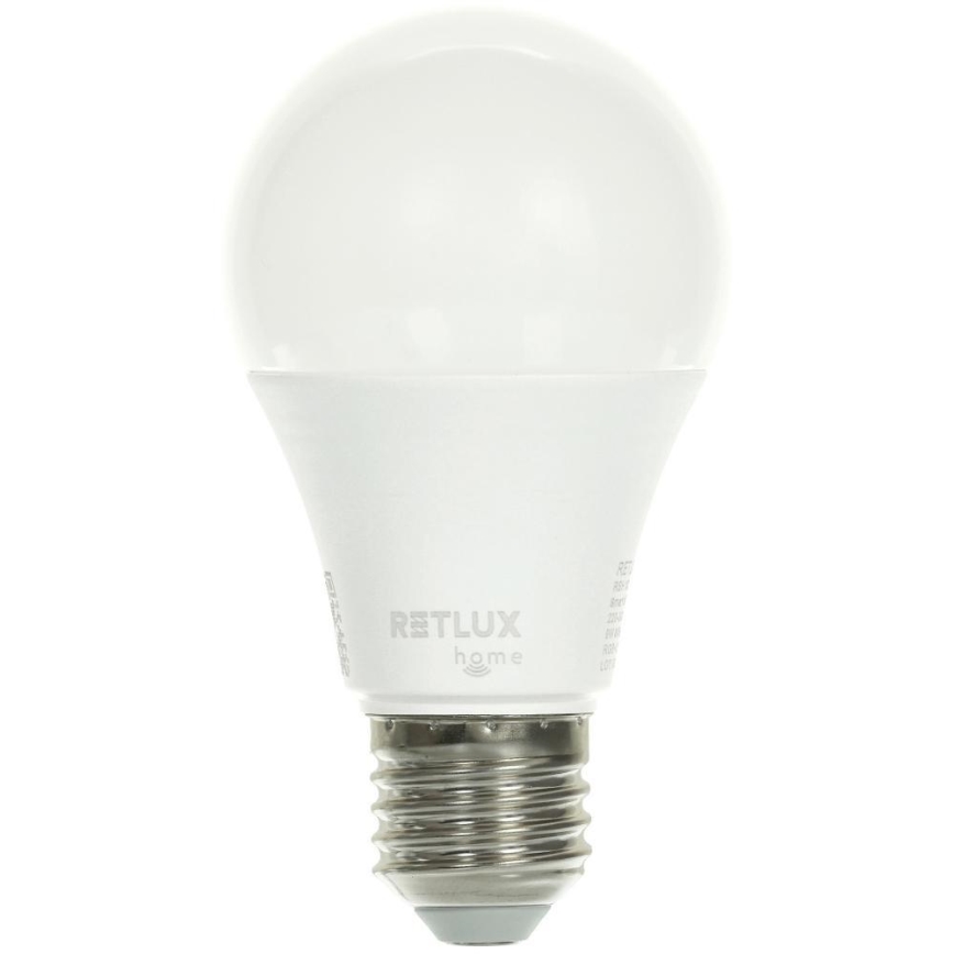 LED-pære med RGBW-farver dæmpbar A60 E27/9W/230V 2700-6500K Wi-Fi Tuya