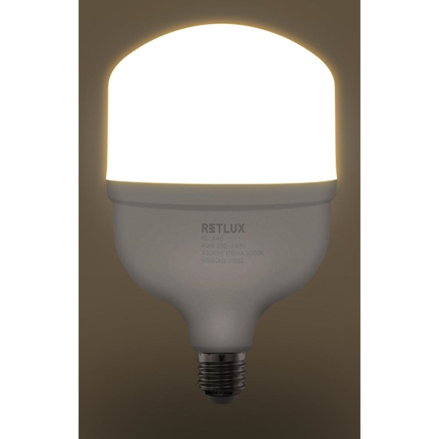 LED-pære T120 E27/40W/230V 3000K