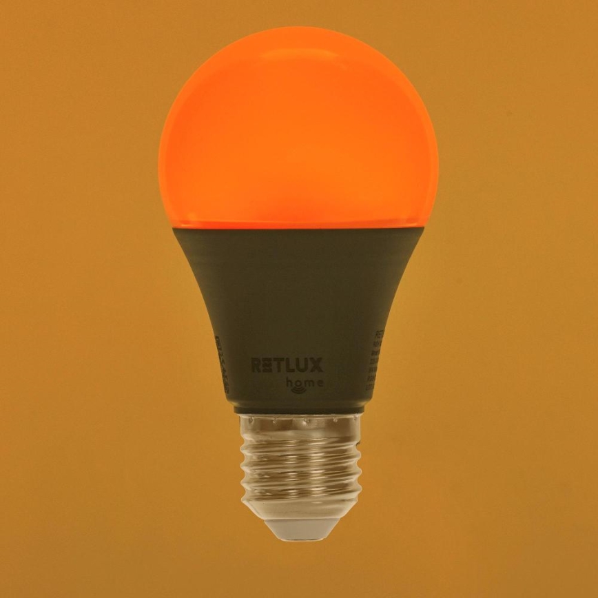 LED RGBW Dæmpbar pære A60 E27/9W/230V 2700-6500K Wi-Fi Tuya