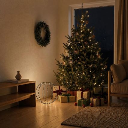LED udendørs juledekoration LED/2,1W/230V Ø 40 cm IP44 varm hvid
