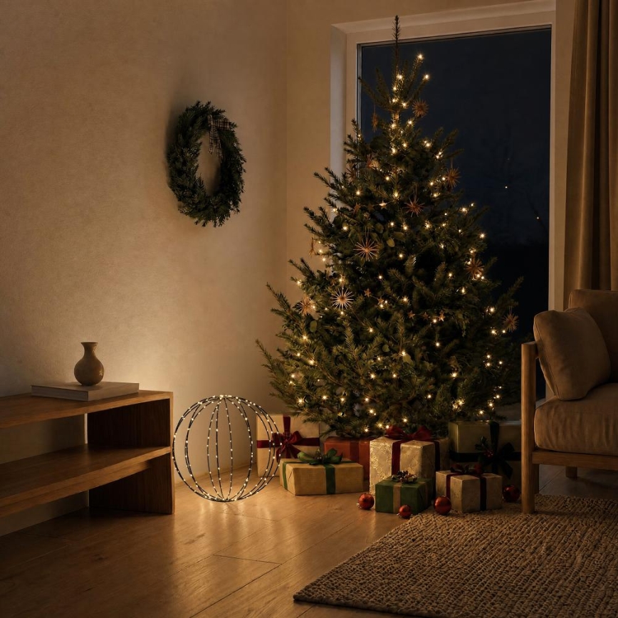 LED udendørs juledekoration LED/2,1W/230V Ø 40 cm IP44 varm hvid