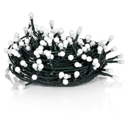 LED udendørs lyskæde 100 LED / 8 funktioner 15 m IP44 varm hvid