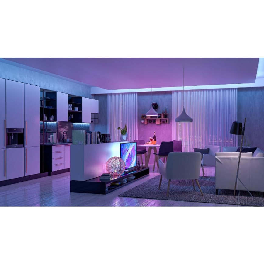 Smart LED strip m. RGBW-farver dæmpbar 5 m LED/230V 2700-6500K Wi-Fi Tuya + fjernbetjening
