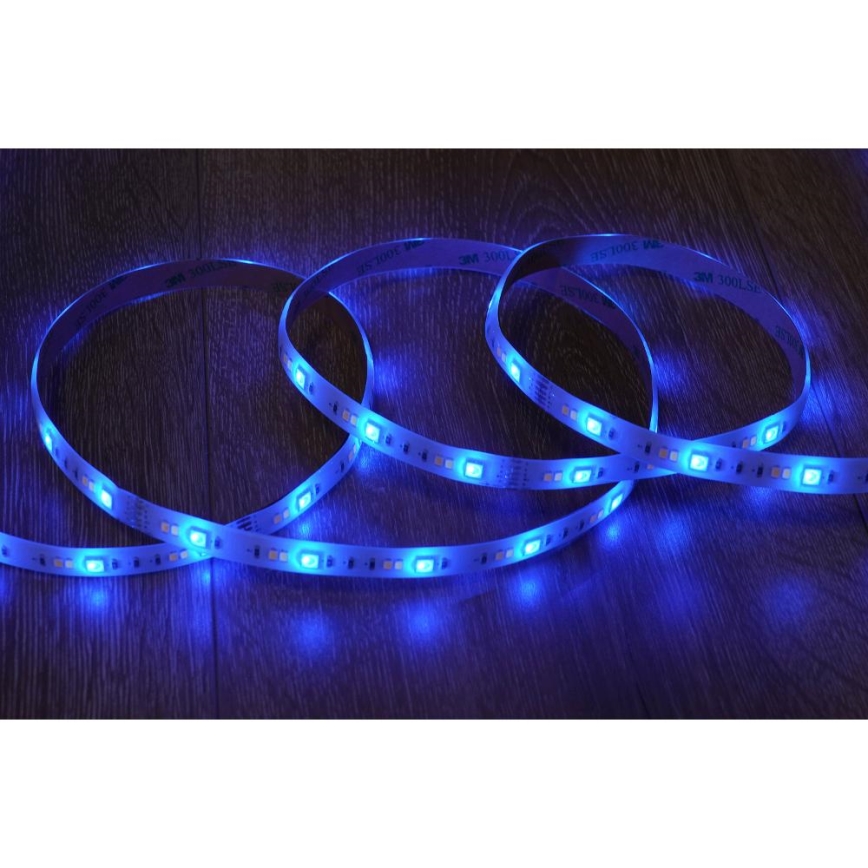 Smart LED strip m. RGBW-farver dæmpbar 5 m LED/230V 2700-6500K Wi-Fi Tuya + fjernbetjening