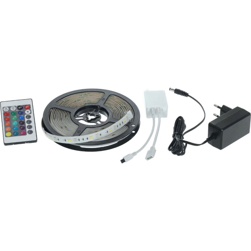 Smart LED strip m. RGBW-farver dæmpbar 5 m LED/230V 2700-6500K Wi-Fi Tuya + fjernbetjening
