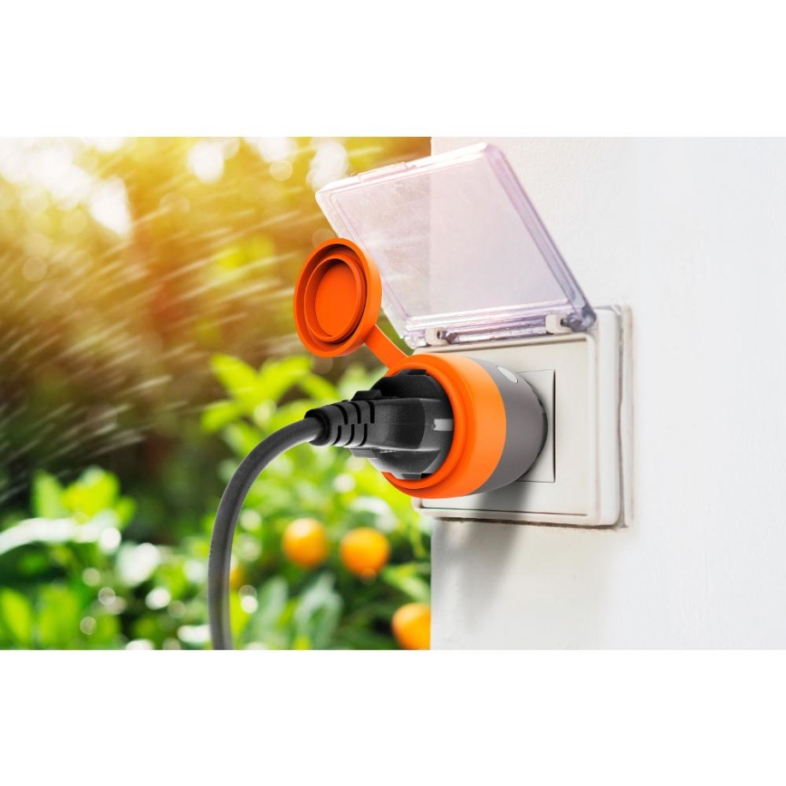 Smart udendørs socket 3680W/230V/Type F/16A Wi-Fi IP44