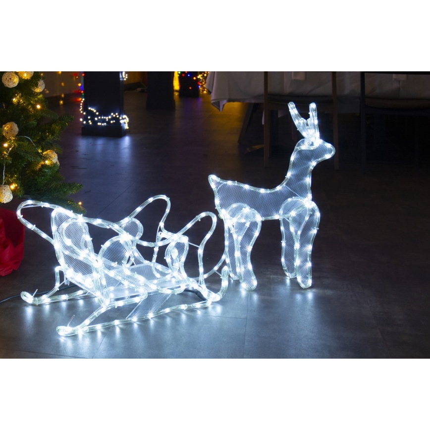Udendørs LED juledekoration LED/12W/230V IP44 rensdyr