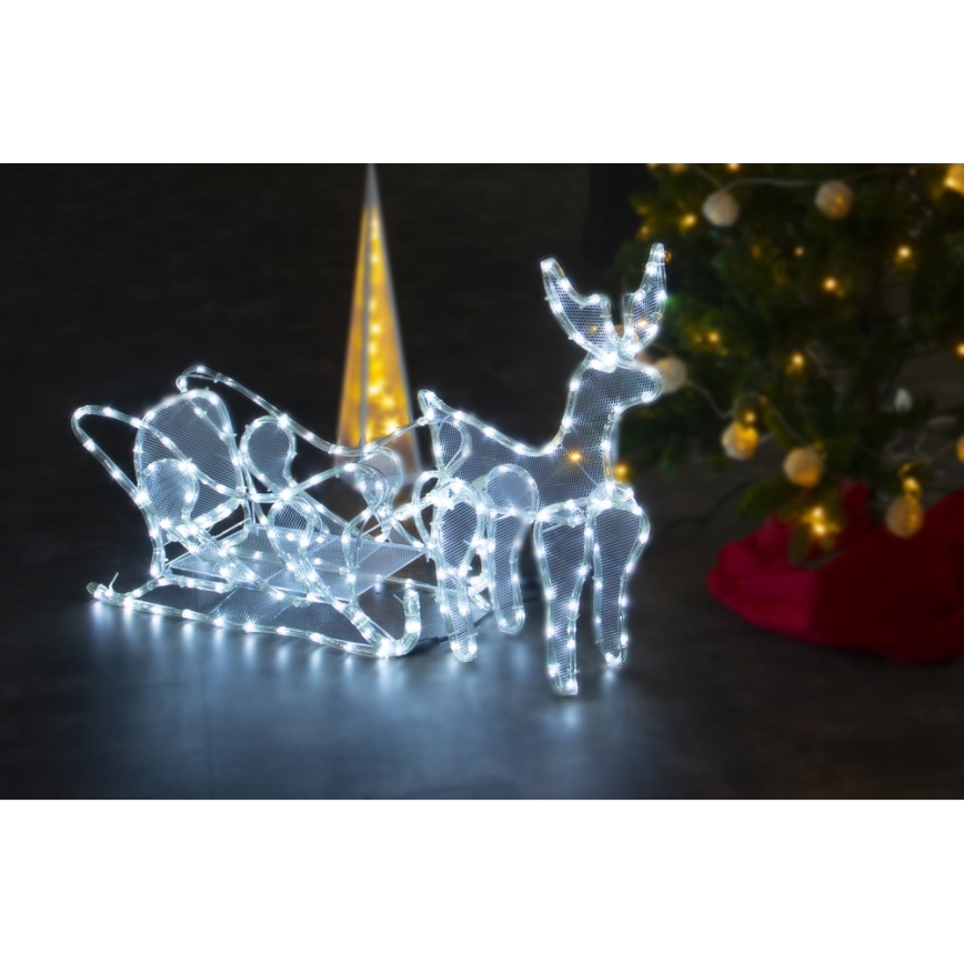 Udendørs LED juledekoration LED/12W/230V IP44 rensdyr