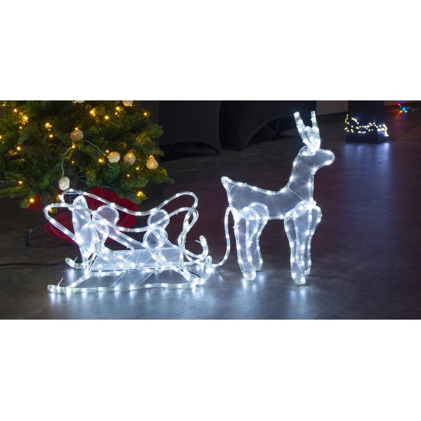 Udendørs LED juledekoration LED/12W/230V IP44 rensdyr