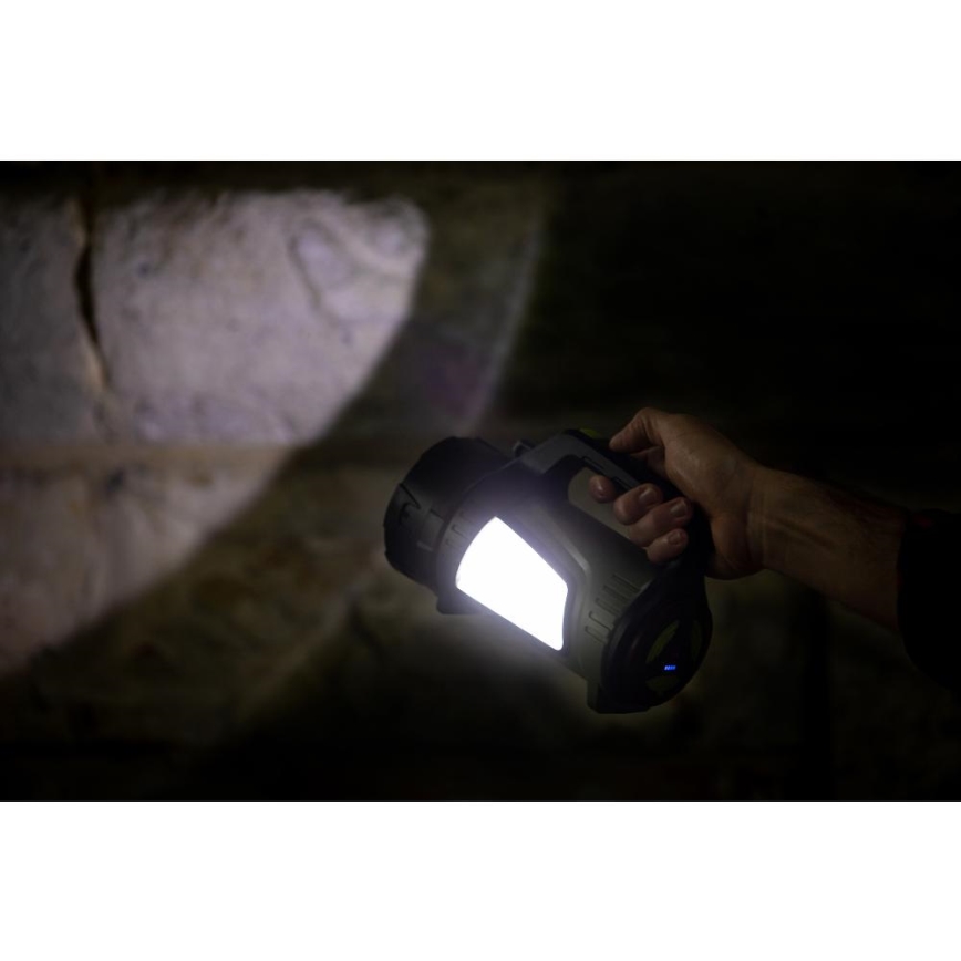 Udendørs LED lommelygte med powerbank genopladelig og dæmpbar LED/21W/4400mAh IP44