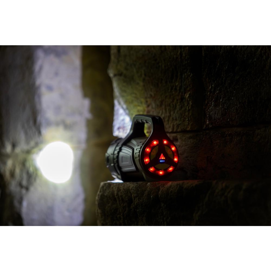 Udendørs LED lommelygte med powerbank genopladelig og dæmpbar LED/21W/4400mAh IP44