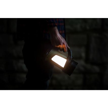 Udendørs LED lommelygte med powerbank genopladelig og dæmpbar LED/21W/4400mAh IP44