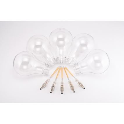 Udendørs LED lyskæde 10xA60 7,5 m IP44 varm hvid